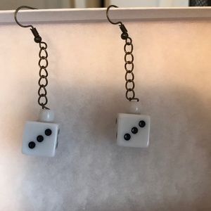 Mini dice earrings